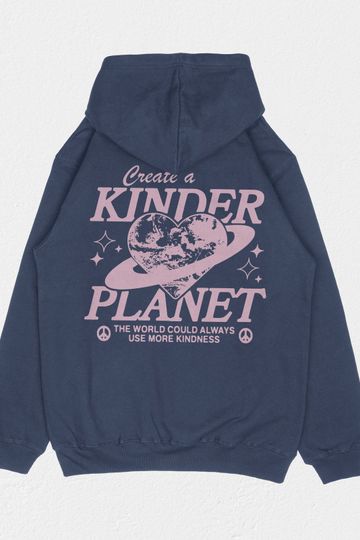 Kinder Planet Hoodie Navy