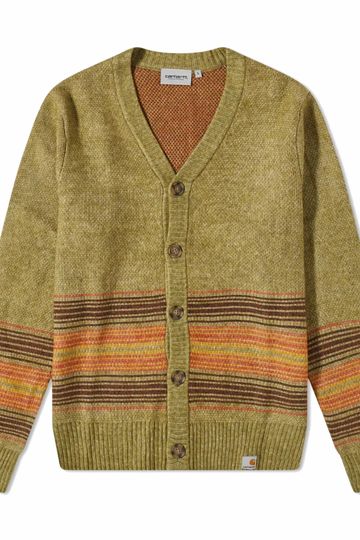 Carhartt WIP Dillon Stripe Cardigan (Dollar Green)