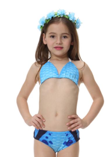 Blue Scales 2-Pieces Bikini Swimming Suit