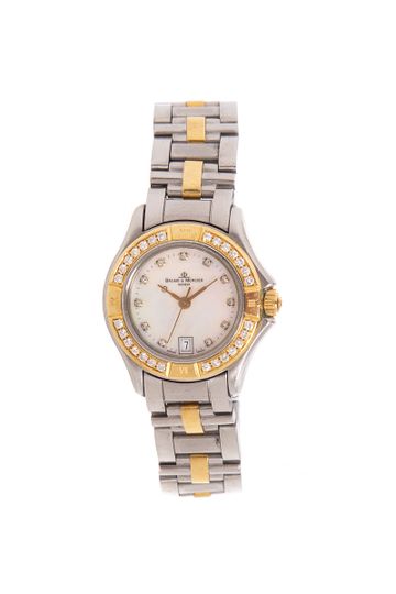 Baume & Mercier Riviera Silver& Gold Watch