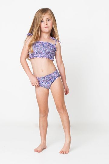 Ditsy Floral Smocked Bikini