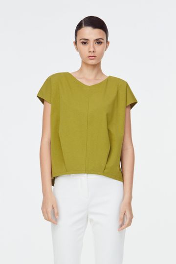 Front Pleat Blouse