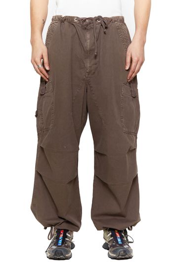 Brown Parachute Cargo Pants