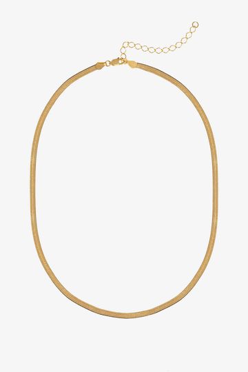 Ribbon Coil Necklace - Gold