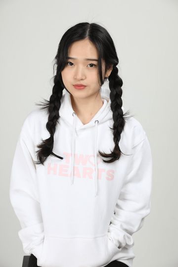 Saranghoe: Two Hearts White Hoodie