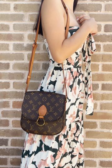 Louis Vuitton Saint Cloud MM Shoulder Bag Crossbody Monogram Brown