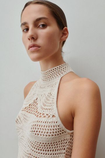 The Garment Egypt Crochet Tank Top - Toast