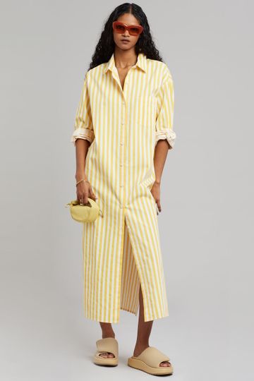 Cala Shirt Dress - Citrus Stripe