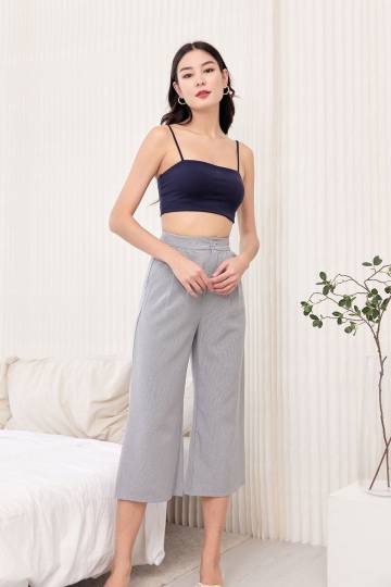 DELIA PLAID PANTS IN BLACK