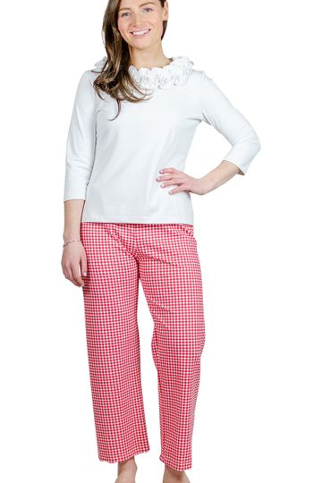 Dorothy Pants-Gingham Check Red/White