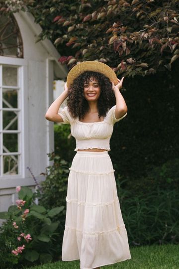 Doreen Tiered Midi Skirt