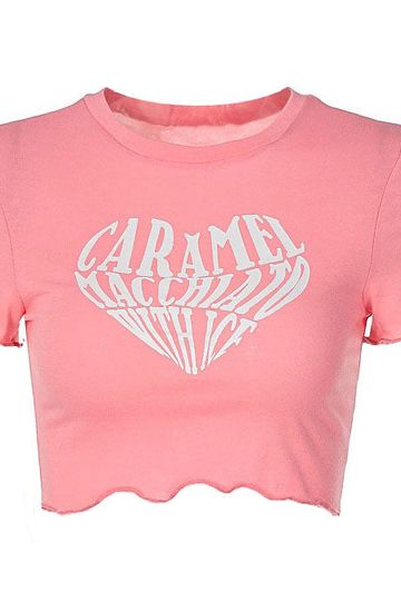 Caramel Macchiato Crop Top