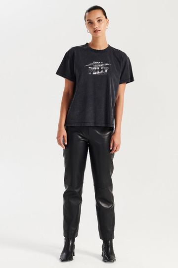 ENA PELLY - BOLT LOGO TEE - VINTAGE BLACK