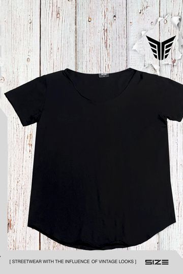 1/1 Size Up Classic Black Low Cut Oversize Tee *LIMITED*