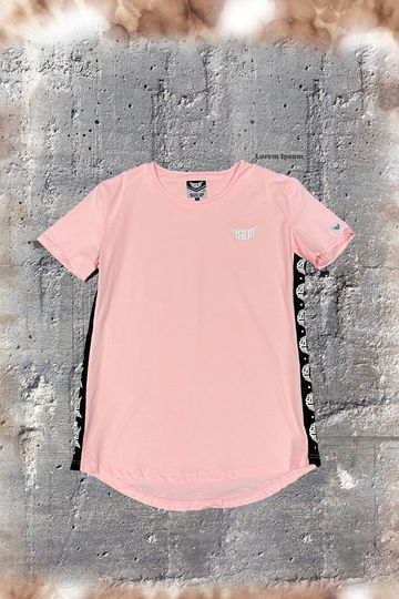 1/1 Size Up Pink and Black Accent logo Tee *LIMITED*