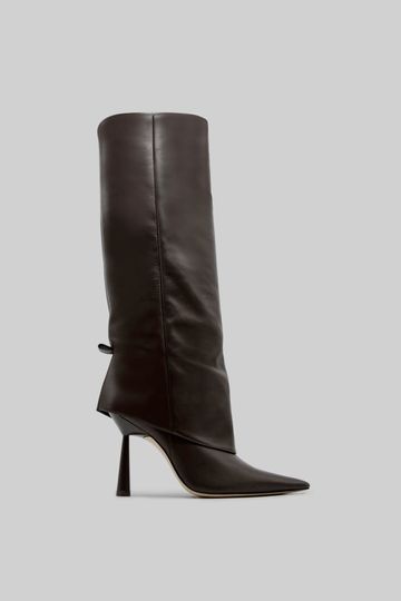 GIA x RHW Rosie 31 Scrunchy Boot - Chocolate
