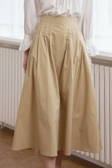 Amiyah Ginger Pleated Skirt
