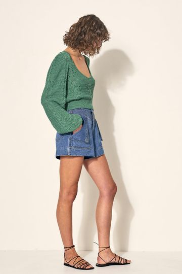 Helena Knit Top - Emerald