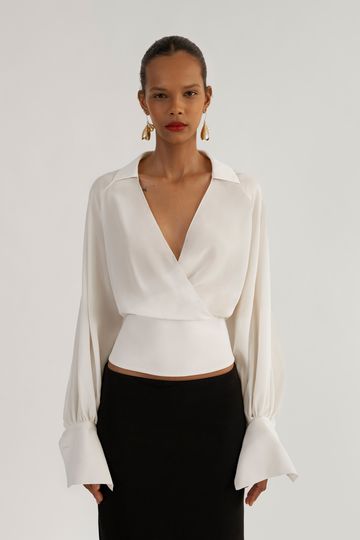Gibson Girl Blouse Ivory