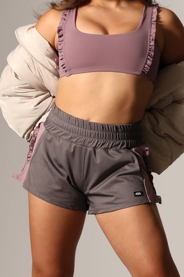 Dolly Ruffle Shorts - Overcast