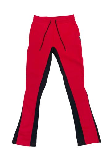 WT02 Fleece Stacked Pant (Red/Black)