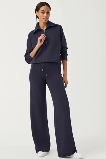 Spanx AirEssentials Wide Leg Pant - Classic Navy
