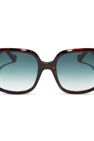 RON WEASLEY™ - DRESS ROBES™ BROWN + VINTAGE SAGE GRADIENT SUNGLASSES