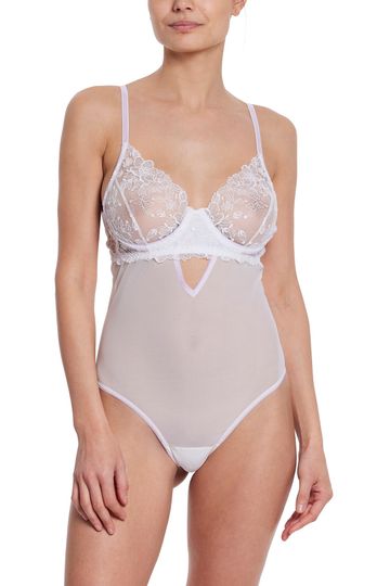 In Full Bloom Bodysuit Opal White