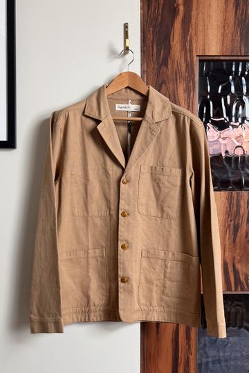 Cunningham Blazer in Kagawa Khaki Hemp Size Medium | *IMPERFECTION SECTION*