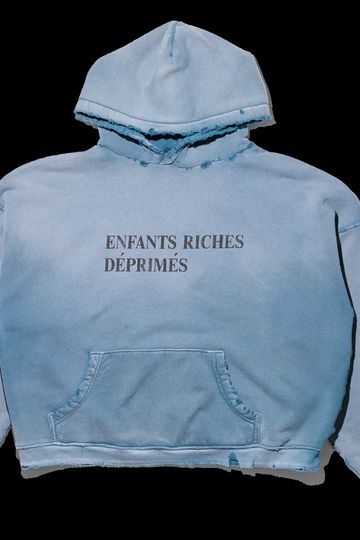 ENFANTS RICHES DÉPRIMÉS Classic Logo Hoodie (Sun Faded Aqua)