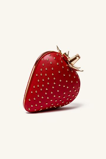 Lyra Strawberry Shaped Clutch - Red