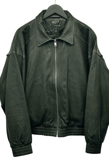 ERD PAINTER'S WIVES LEATHER LIBRARY JACKET (DARK GREEN)