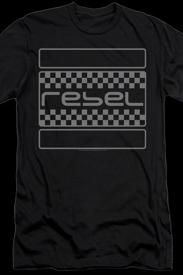 Honda Rebel Checkers Grey - Men's Premium Slim Fit T-Shirt