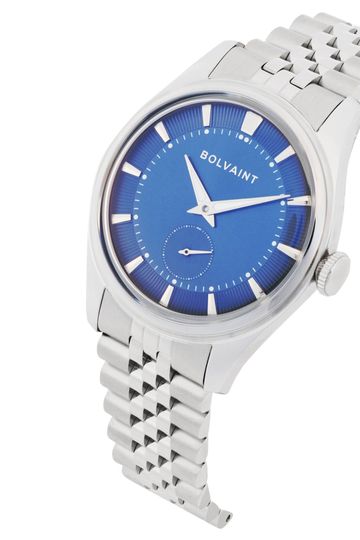 The Bolvaint Alaric Automatic Watch - Bleu in Silver