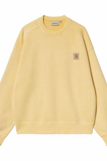Carhartt WIP Nelson Crewneck Sweatshirt - Garment Dyed (Air Yellow)