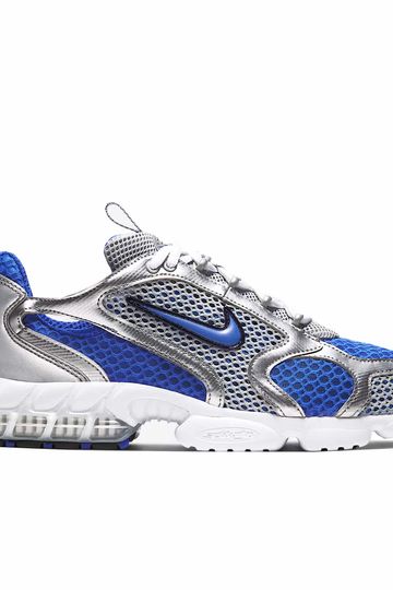 Nike Men's Air Zoom Spiridon Cage 2 (Metallic Silver/Varsity Royal)