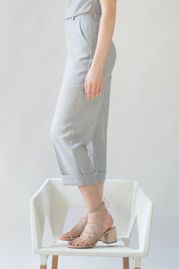 Linen Trousers - Blue