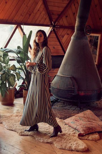 The Selma Dress | Blueberry Stripe