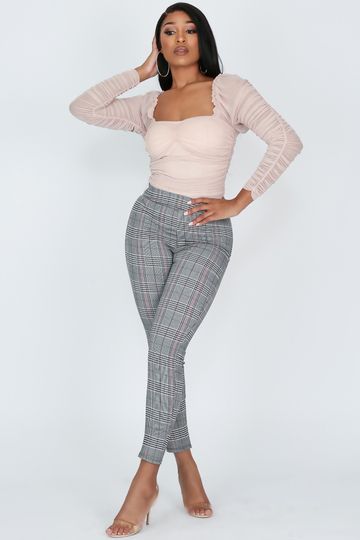 Heart Like Mine Plaid Skinny Pants