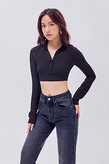 Black Lara Top