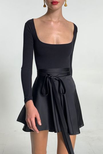 BALLERINA WRAP SKIRT BLACK